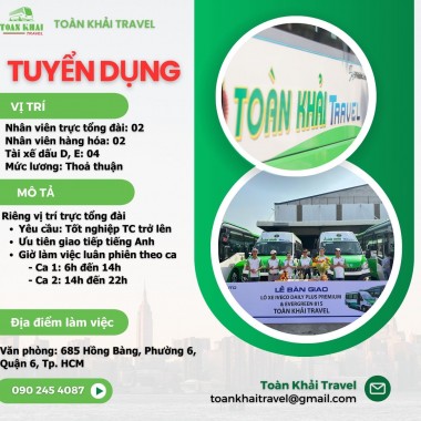 Tuyển dụng nhân viên trực tổng đài