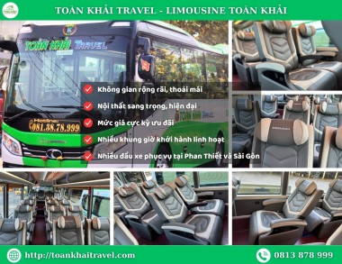 Review dòng xe Limousine 19 ghế của Nhà xe Toàn Khải Travel