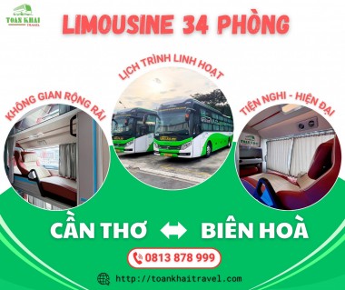 Xe Limousine 34 Phòng: Sự lựa chọn hoàn hảo cho hành trình Cần Thơ - Biên Hòa