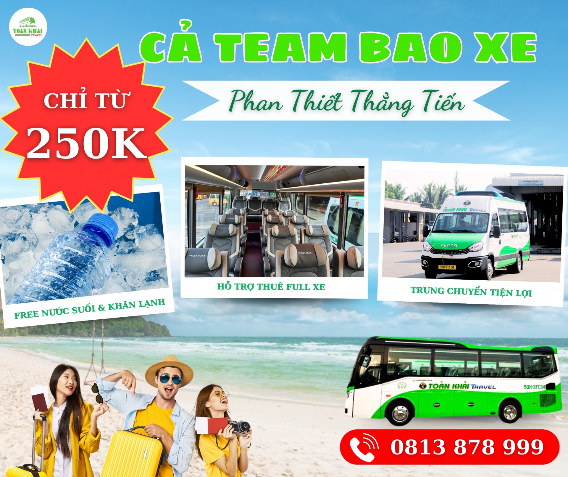 Bao xe cả đội - Trẩy hội Phan Thiết